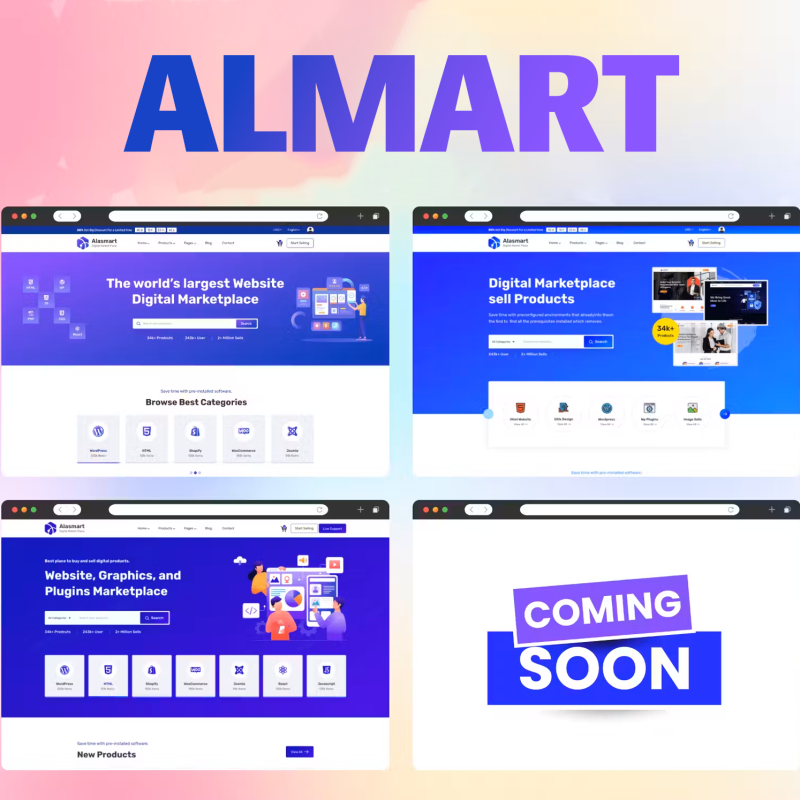 Almart – Digital Product Download Marketplace Laravel Script